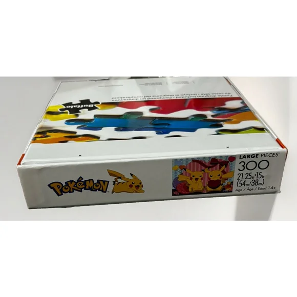 Pokemon Puzzle X Buffalo Games• 300 Piece Pikachu Valentines 04950 Nintendo New - Picture 5 of 6